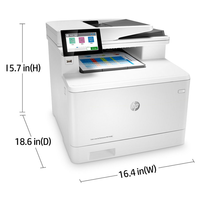 HP Color LaserJet Enterprise MFP M480f 4in1 A4 LAN ADF 27 ppm 600x600 DPI