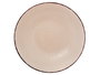 Vessia Plato Relieve Hondo Beige 20 cm Gres Apto Lavavajillas Microondas (Set de 24)