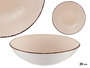 Vessia Plato Relieve Hondo Beige 20 cm Gres Apto Lavavajillas Microondas (Set de 24)