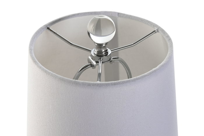 DKD Home Decor Lámpara Sobremesa Transparente Blanco 21 x 43 x 21 cm
