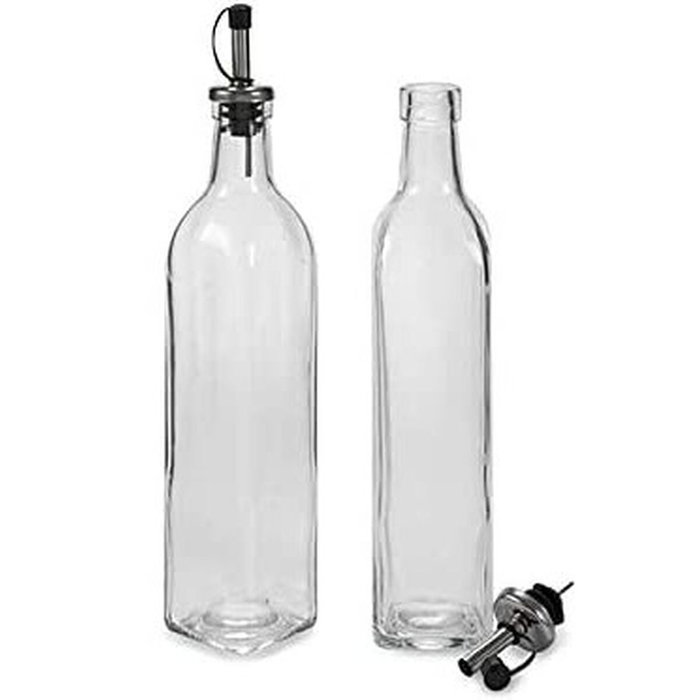 Vivalto Set Aceitera Vinagrera Cristal 500ml Vivalto Set Aceitera Vinagrera Cristal 500ml