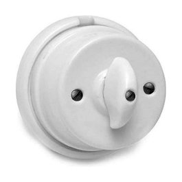 Edm Conmutador palomilla porcelana superficie serie Vintage blanco