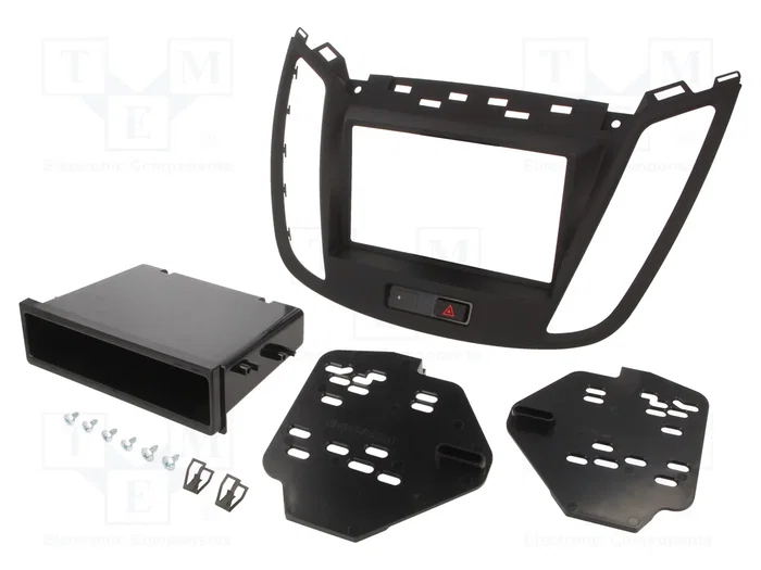 METRA Bastidor de montaje de radio para Ford, 1 DIN y 2 DIN, negro mate METRA Bastidor de montaje de radio para Ford, 1 DIN y 2 DIN, negro mate