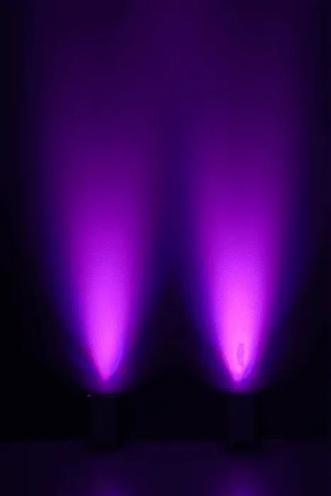 ALGAMLIGHT Foco LED 6x12W RGBWAUV Batería DMX Inalámbrico IR 72W