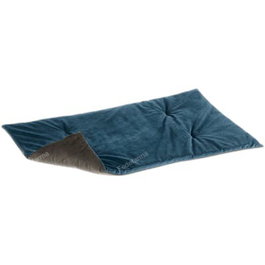 Ferplast Manta Baron de Terciopelo para Perro y Gato, 65 x 40 cm, Azul Gris