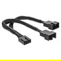 InLine Y-Cable PWM 4-pin Molex 33328Y, 1 Macho a 2 Hembras, 0.15 m - Cable Divisor para Ventiladores