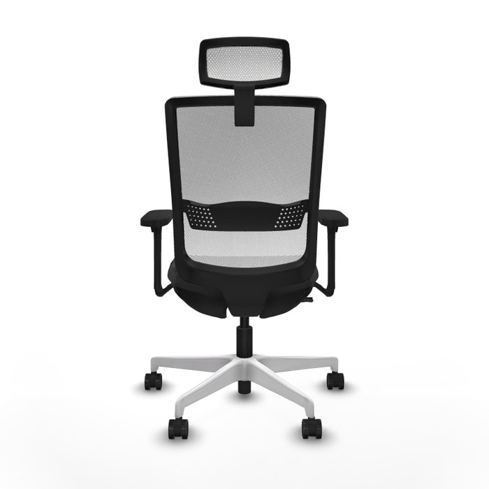 PIQUERAS Y CRESPO Silla de oficina Haches con mecanismo Sincro/Traslack, Gris oscuro y Blanco PIQUERAS Y CRESPO Silla de oficina Haches con mecanismo Sincro/Traslack, Gris oscuro y Blanco