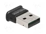 DeLOCK Adaptador Bluetooth 5.0 Clase 1 Micro Diseño Negro