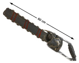 Motosierra Decorativa 60 cm Con Efecto Ensangrentado Halloween