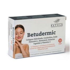 Betula Betudermic 30 Cápsulas Suplemento para la Piel con Vitamina C, Colágeno y Carotenoides