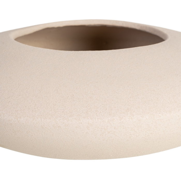 Centro Mesa Blanco Cerámica Decoración 42 X 42 X 13 cm