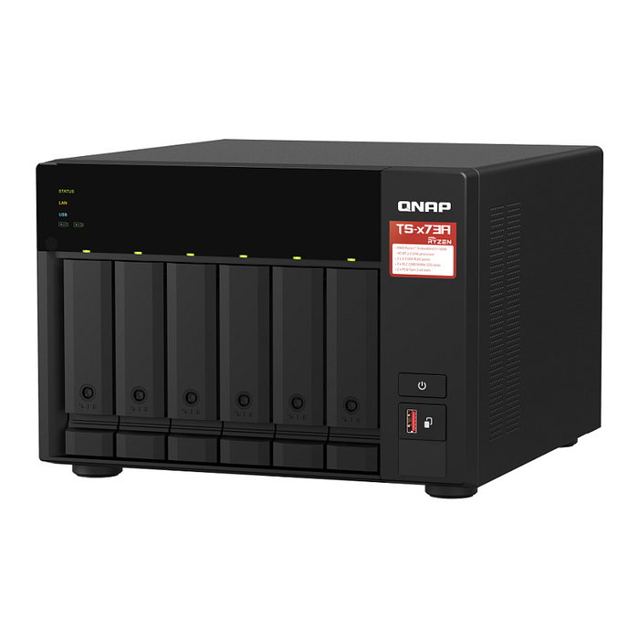 QNAP TS-673A-SW5T NAS Ryzen Embedded V1500B 8GB DDR4 6 Bays