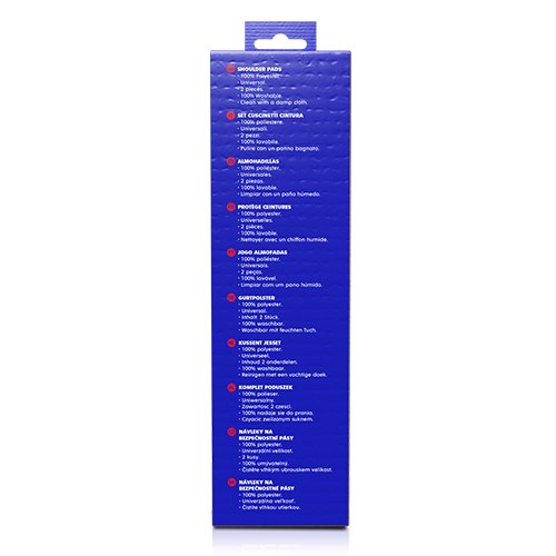 Abc Juego de 2 Almohadillas para Cinturón Sparco Modelo SPC Azul y Negro