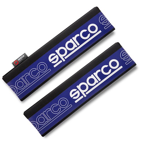 Abc Juego de 2 Almohadillas para Cinturón Sparco Modelo SPC Azul y Negro
