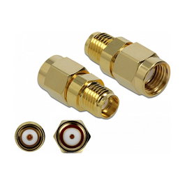 DeLOCK Adaptador RP-SMA Macho a SMA Hembra 10 GHz