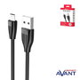 AVANT CONNECT Cable micro USB a USB, Negro, 1.2 m, 2.0 A - Modelo avant negro