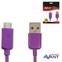 AVANT CONNECT Cable micro USB a USB, Negro, 1.2 m, 2.0 A - Modelo avant negro