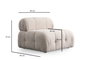 Atelier Del Sofa Petite O1 Sofá 1 Plaza Crema