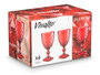 VIVALTO Copa Diamante Roja 220 ml (Set de 24)