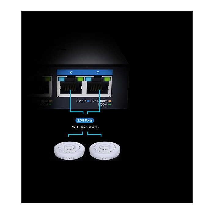 D-Link DMS-107/E Multi-Gigabit Unmanaged Switch