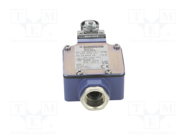 TELEMECANIQUE SENSORS XCKL115 Interruptor de fin de carrera NO + NC 10A TELEMECANIQUE SENSORS XCKL115 Interruptor de fin de carrera NO + NC 10A