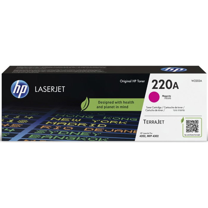 HP 220A W2203A Tóner Magenta