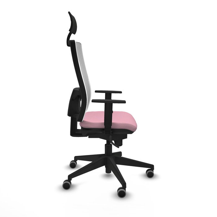 PIQUERAS Y CRESPO Silla de oficina Horna Rosa y Blanco