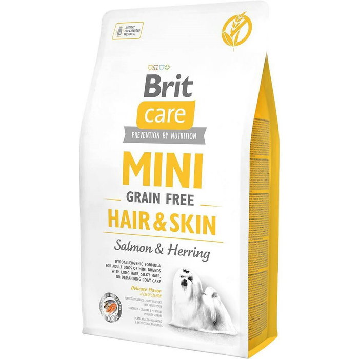 Brit Care Grain Free Mini Hair Skin Salmón y Arenque 2kg