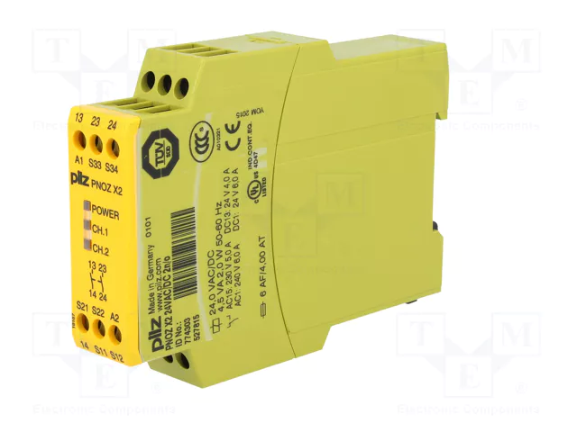 PILZ PNOZ X2 Relé de Seguridad 24VAC/DC 2 NA PILZ PNOZ X2 Relé de Seguridad 24VAC/DC 2 NA