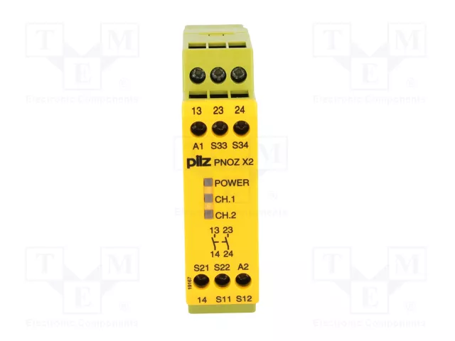 PILZ PNOZ X2 Relé de Seguridad 24VAC/DC 2 NA PILZ PNOZ X2 Relé de Seguridad 24VAC/DC 2 NA