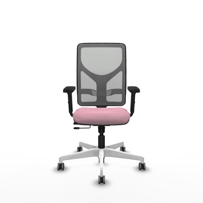 PIQUERAS Y CRESPO Silla de oficina Motilla Rosa y Gris PIQUERAS Y CRESPO Silla de oficina Motilla Rosa y Gris