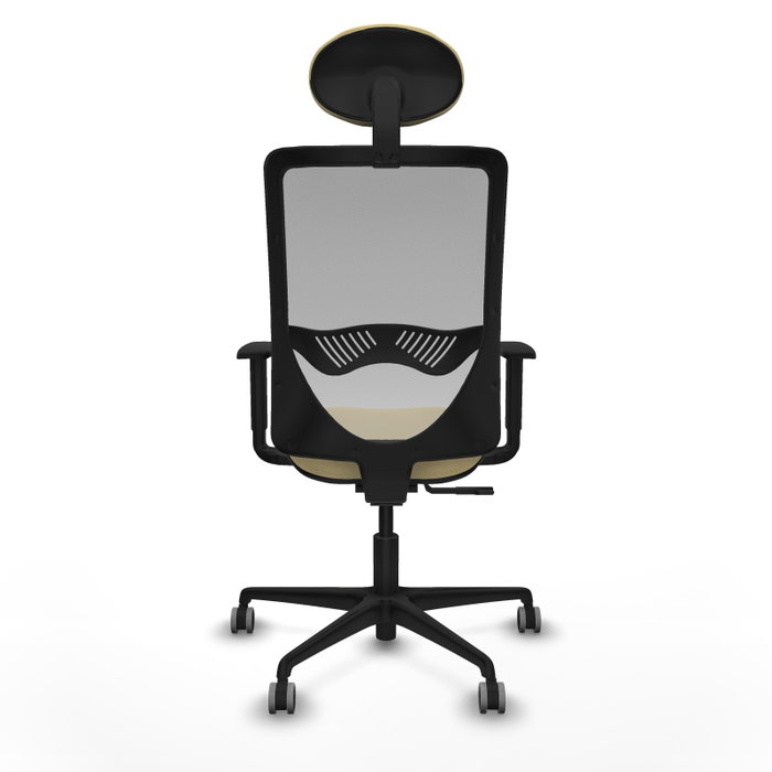 PIQUERAS Y CRESPO Silla de oficina Zulema con mecanismo Sincro, Crema y Gris PIQUERAS Y CRESPO Silla de oficina Zulema con mecanismo Sincro, Crema y Gris
