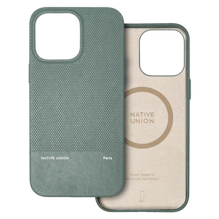 Native Union Funda (Re)Classic para iPhone 15 Pro Max Slate Green - MagSafe, Materiales Ecológicos Yatay™, Protección Texturizada Duradera Native Union Funda (Re)Classic para iPhone 15 Pro Max Slate Green - MagSafe, Materiales Ecológicos Yatay™, Protección Texturizada Duradera