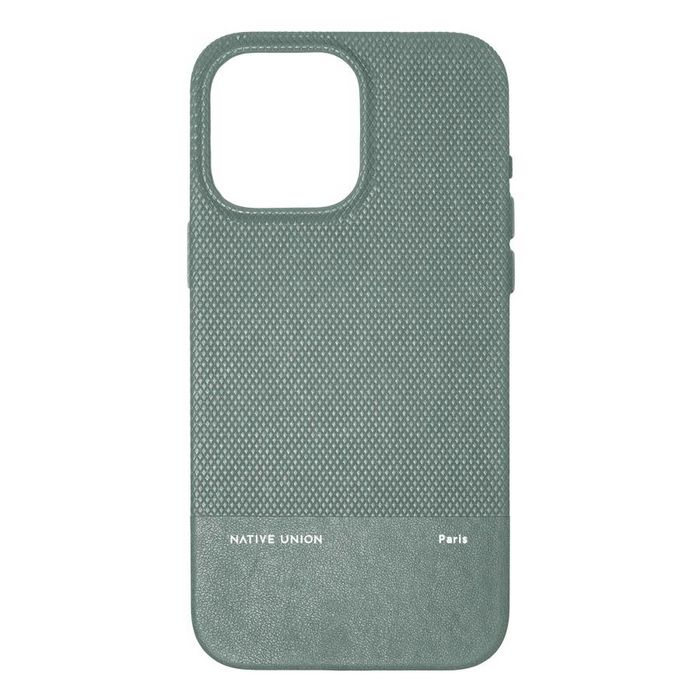 Native Union Funda (Re)Classic para iPhone 15 Pro Max Slate Green - MagSafe, Materiales Ecológicos Yatay™, Protección Texturizada Duradera Native Union Funda (Re)Classic para iPhone 15 Pro Max Slate Green - MagSafe, Materiales Ecológicos Yatay™, Protección Texturizada Duradera