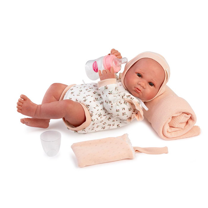 Muñecas Antonio Juan Sweet Reborn Luca 35 cm con Biberón y Manta Suave - Muñeco Realista para Niños +3 Años Muñecas Antonio Juan Sweet Reborn Luca 35 cm con Biberón y Manta Suave - Muñeco Realista para Niños +3 Años