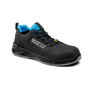 Sparco Horizon Tek Fresno - Calzado de seguridad deportivo ESD S3 SRC, puntera fibra de vidrio, resistencia 200J, negro/azul - Talla 40