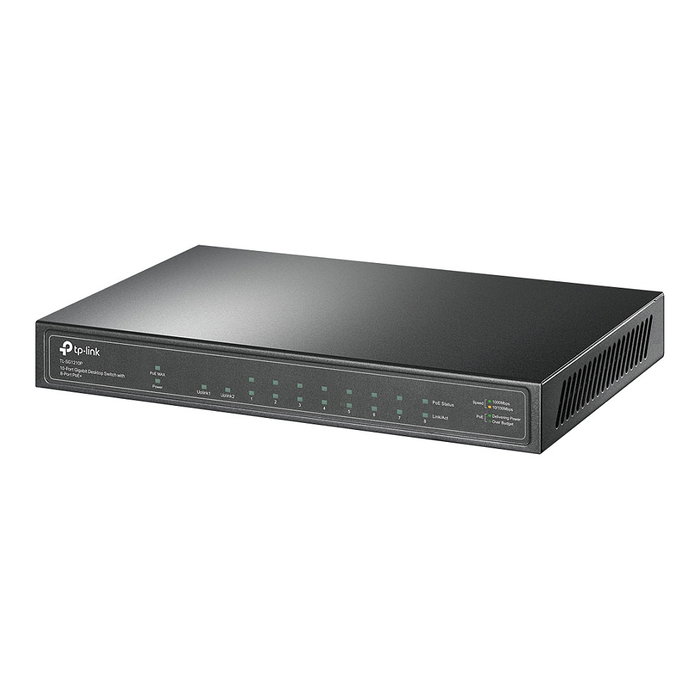 TP-Link TL-SG1210P Switch Gigabit de 10 puertos con 8 puertos PoE+ y 1 puerto SFP