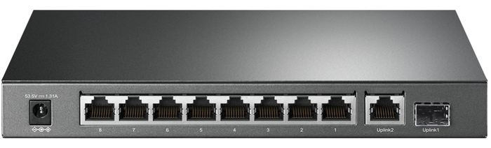 TP-Link TL-SG1210P Switch Gigabit de 10 puertos con 8 puertos PoE+ y 1 puerto SFP TP-Link TL-SG1210P Switch Gigabit de 10 puertos con 8 puertos PoE+ y 1 puerto SFP