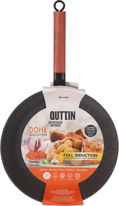 Inde Sartén de Aluminio Forjado Full Doha Quttin 30 cm (4 Unidades)