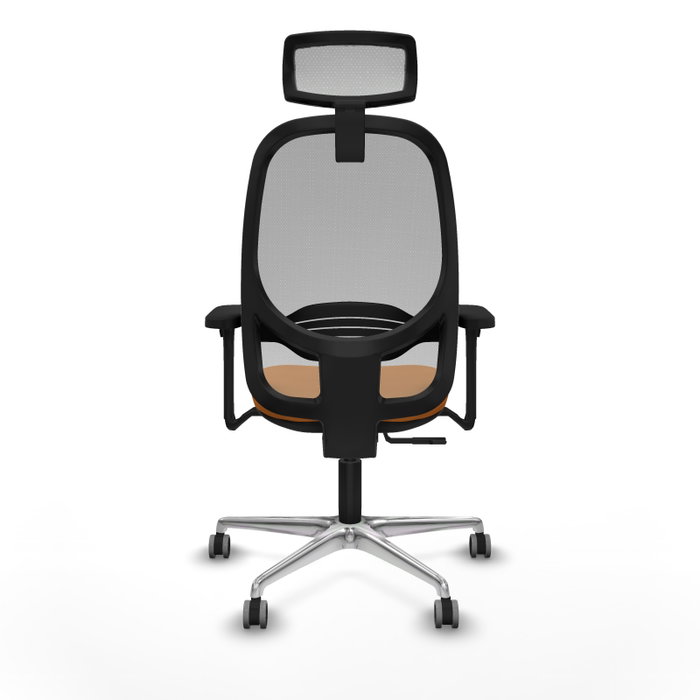 PIQUERAS Y CRESPO Silla de oficina Cilanco Naranja y Gris con Mecanismo Sincro PIQUERAS Y CRESPO Silla de oficina Cilanco Naranja y Gris con Mecanismo Sincro