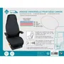 Htc Equipement Funda Universal Asiento Camioneta Algodón Acolchado Negro con Bolsillo Almacenamiento
