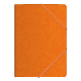 Carpeta De Gomas Y Solapas Dohe Fº Carton Naranja