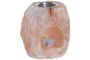 DKD Home Decor Quemador de Sal del Himalaya con Soporte Metálico