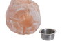 DKD Home Decor Quemador de Sal del Himalaya con Soporte Metálico
