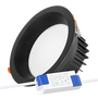 Foco Downlight Circular LED 20W Blanco Frío Negro
