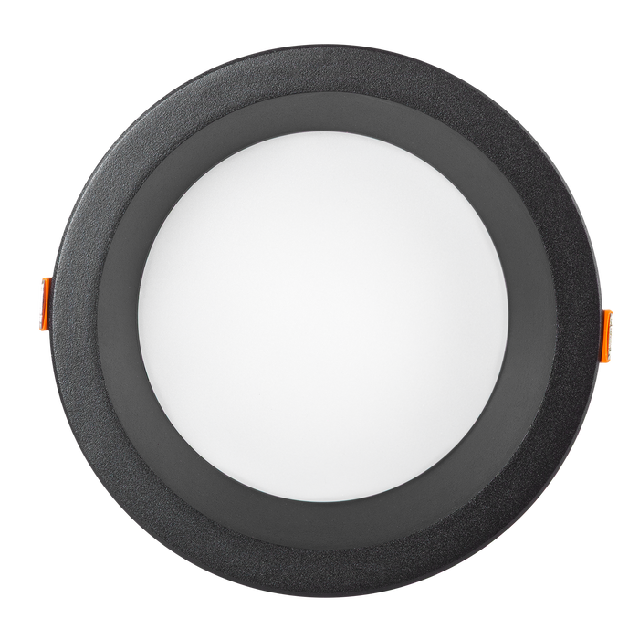 Foco Downlight Circular LED 20W Blanco Frío Negro