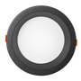Foco Downlight Circular LED 20W Blanco Frío Negro
