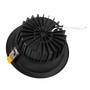 Foco Downlight Circular LED 20W Blanco Frío Negro