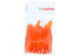 Innspiro Plumas indio naranja 25mm x 140mm (60 unidades)