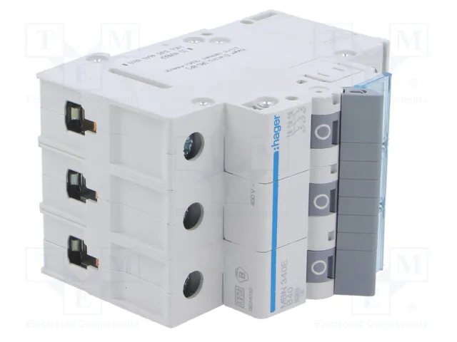 HAGER Interruptor magnetotérmico MBN340E 3 polos 40A 6kA